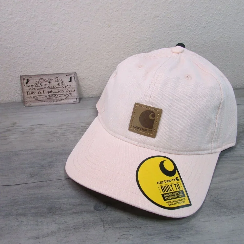Carhartt Force Adjustable Canvas Cap Hat Tropical Peach AH0289